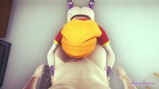 ���्रॅगन बॉल हेन्टाई - पॉइण्ट ऑफ व्यू पॅन boobjob, शोषून घेणे आणि penetrated