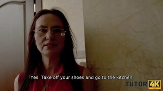 TUTOR4K. Nèg pa konnen tout fè sèks nan ke trik nouvèl yo, men li gen pou satisfè pwofesè